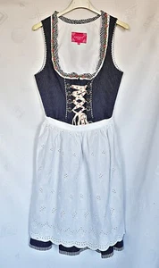 KLEID VINTAGE KRUGER MADL TRACHTEN TIROL OKTOBERFEST DIRNDL DAMEN:US 6 / EU 34 - Bild 1 von 8