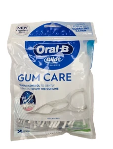 Oral-B Glide GUM CARE / Advanced Floss PICKS 30ct NEW LOOK! - Picture 1 of 2