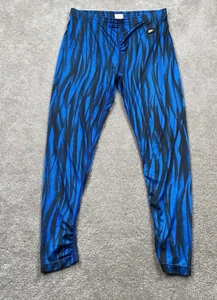VTG Nike Men's Pants Leggings Size S USA Made Blue Black Running Active - Picture 1 of 10