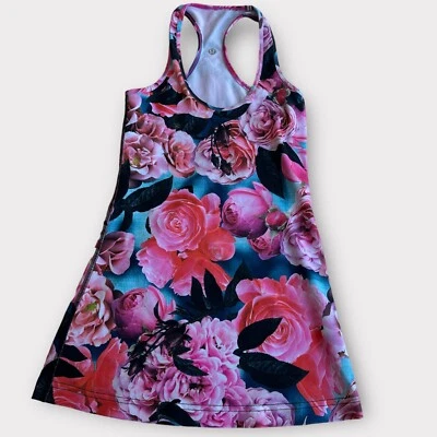 Regata Lululemon Cool Racerback 2 Secret Garden Floral Rosas Rosa Tamanho 2? Rosa - Imagem 1 de 4