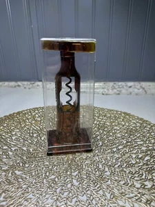 Vtg 1980’s Herbert Allen SCREWPULL Amber Acrylic Cork Remover Wine/Bar/Barware - Picture 1 of 19