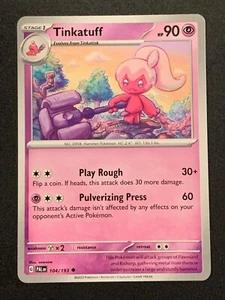Tinkatuff | 104/193 | Poco común | S&V - Paldea Evolved | Juego de cartas coleccionables Pokémon - Imagen 1 de 3