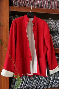 100% Cotton Double thick Kung fu Tai chi Bruce Lee clothes Uniforms Jacket coat - Imagen 1 de 13