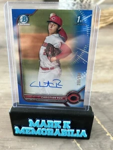 2022 Bowman Chrome Christian Roa 1st Blue Refractor Auto #/150 SP RC #CPA-CRA - Picture 1 of 2
