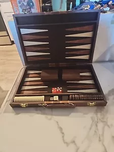 Vintage Cardinal Backgammon Game In Carry Case - Picture 1 of 12