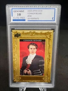 2023-24 UD Portraits Connor Bedard Chicago Blackhawks #P60 RC GEM MINT 10 - Picture 1 of 2