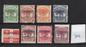 Samoa (39) - 1899 - Aufdruck - Satz mit acht Werten - postfrisch - SG Kat 23£ - Bild 1 von 1
