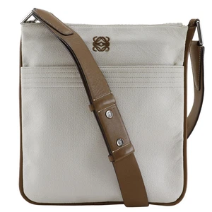 LOEWE anagram Shoulder Bag White PVC/leather unisex - Picture 1 of 12