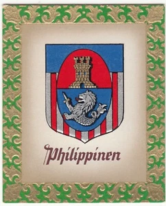 DRAPEAU FLAG FLAGGE EMBLÈME EMBLEM WAPPEN PHILIPPINES PHILIPPINEN IMAGE CARD - Picture 1 of 2