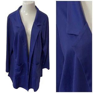 Blazer LuLaRoe Mujer 2XL Púrpura Chaqueta Oficina Trabajo Cápsula Cárdigan Básico - Imagen 1 de 13