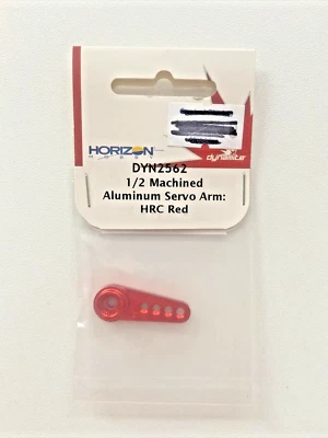 Dynamite 1/2 Machined Aluminum Servo Arm 24T HRC Red DYN2562 Servo Accessories - Image 1 of 2