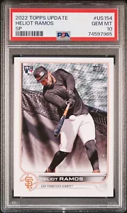 Aggiornamento Topps 2022 HELIOT RAMOS US154 Rookie RC variazione immagine SP PSA 10 - Foto 1 di 2
