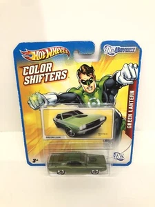 2012 Hot Wheels Color Shifters Green Lantern 71 Dodge Challenger DC Comics RARE - Picture 1 of 7
