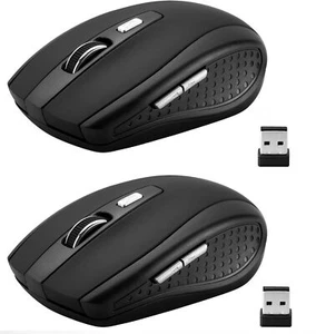 2.4Ghz Wireless Mouse w/ Nano Receiver for Laptop PC Desktop Computer Chromebook - Picture 1 of 7