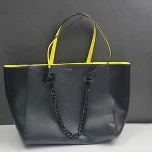 Bolso de mano ALDO negro/amarillo piel sintética - Usado en excelente estado - Imagen 1 de 7