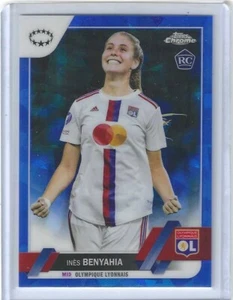 2022-23 TOPPS CHROME SAPPHIRE UEFA WOMENS INES BENYAHIA ROOKIE RC #97 LYON - Picture 1 of 1