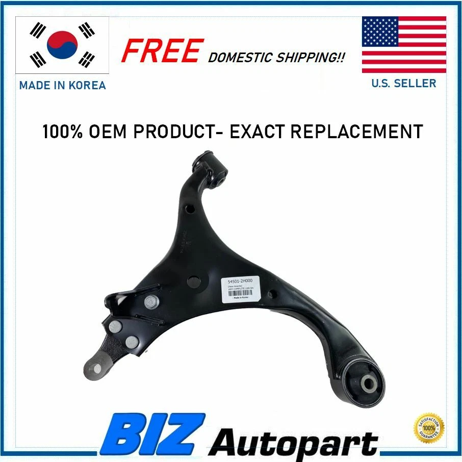 OEM ! LOWER FRONT RIGHT CONTROL ARM FOR 2007-2012 HYUNDAI ELANTRA # 54501-2H000 Foto 1 de 4