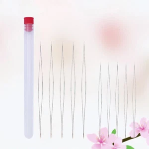 10 Pcs Large Eye Beading Needles Stainless Steel Sewing Needles - Picture 1 of 11