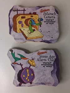 The Flinstones Stone Age Alarm Clock & Polarock Camera Wacky Inventions 1994 X2 - Picture 1 of 6