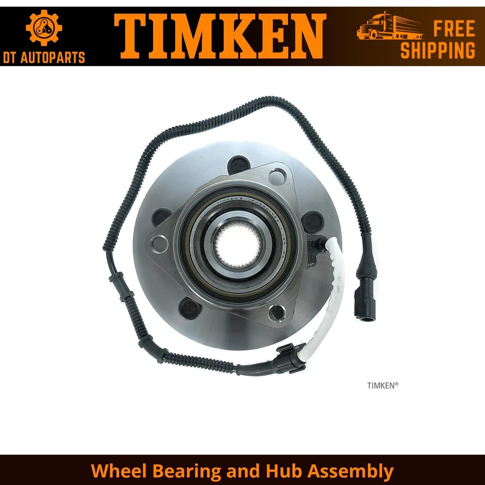 Conjunto de cojinete de rueda y buje delantero Timken para Lincoln Navigator 2000-2002 4x4 Foto 1 de 4