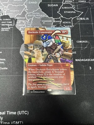 Dockside Extortionist (Borderless) Signed + Altered By Douglas Shuler RARE - Image 1 of 2