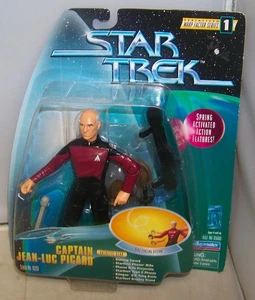 1997 PLAYMATES STAR TREK WARP FACTOR SERIES 1 CAPTAIN JEAN-LUC PICARD 16251 NIP - Picture 1 of 2