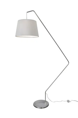Bogenleuchte Bogenlampe Stehlampe Stehleuchte Stoffschirm weiß E27 Villeroy Boch - Bild 1 von 4