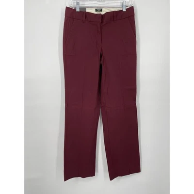 Pantalón corto J Crew Addison City Fit para mujer talla 0 algodón elástico borgoña Foto 1 de 4