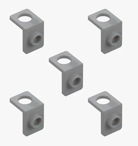 5 Nuevo LEGO Mediano Piedra Gris Minifigura Soporte para Cuello con Perno Trasero Gris Leia - Imagen 1 de 6