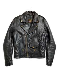 Vanson Double Leather Riders Jacket 18231D Made in USA Black Size 36 Pre-Owned - Picture 1 of 10