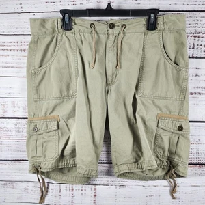 Carhartt WB053 Women’s Cargo Shorts 18 Khaki Utility Drawstring 37x10 Bermuda - Picture 1 of 6