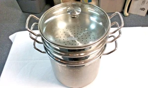 Tramontina Professional 10 Quart, 9.5 L Multi Cooker 18/10 Stainless Steel w Lid - Picture 1 of 16