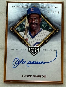 2023 Topps Gilded Collection Auto Andre Dawson HOF Cubs 37/99 - Picture 1 of 2