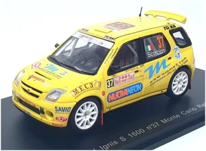 Spark 1/43 Scale S0625 - Suzuki Ignis S 1600 #37 Monte Carlo Rally 2005 - Yellow - Picture 1 of 5