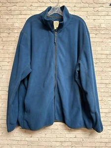 St John’s Bay Para Hombre XXL Azul Cremallera Completa Chaqueta Polar Manga Larga Bolsillos Simulación - Imagen 1 de 5