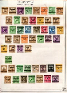 Etats-Unis lot de 50 TIMBRES pré oblitéré . sur charnières - Imagen 1 de 2