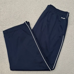 Reebok Hydromove Athletic Sweatpants Men's XXL Navy Wide Leg Heavyweight Stretch - Picture 1 of 13
