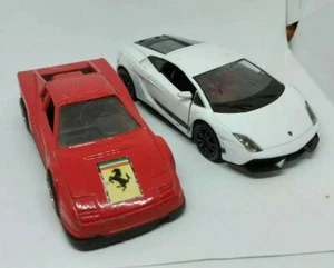 1:32 Scale Model Lamborghini Gallardo LP 570-4 RMZ City & Tootsie toy Ferrari  - Picture 1 of 11