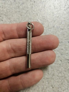 DIXON SWISS - MINIATUR CHROM UHRMACHER SCHRAUBENDREHER ANHÄNGER - FLACHER KOPF - Bild 1 von 4