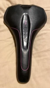 Liv Contact Upright Woman's Bicycle Saddle Black & Pink - Picture 1 of 3