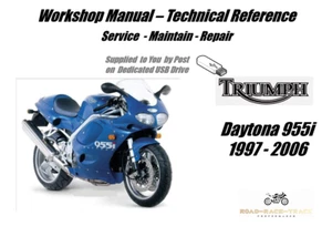Triumph Daytona 955i 955 i  Service Repair Workshop Manual USB 1997 - 2006 - Picture 1 of 9