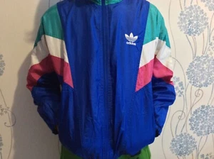 Vintage ADIDAS Unisex Teens Kids Colorblock Activewear Jacket size 152, 12 years - Picture 1 of 12