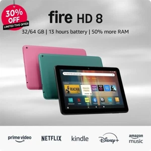 Amazon Kindle Fire 8" HD Tablet with Alexa 32GB/3GB Ram (2024 Release) model - Picture 1 of 6