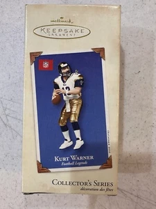 St. Lois Rams Kurt Warner NFL “Football Legends” sello recuerdo adorno nuevo en caja - Imagen 1 de 4