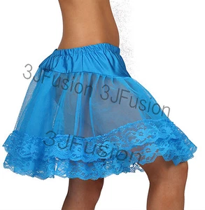 Damen Glamour 2-lagig BLAU TUTU RÖCKE KOSTÜM JUNGGESELLINNENABSCHIED KOSTENLOSER VERSAND AE - Bild 1 von 5
