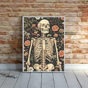 Puzzle scheletro vintage floreale 300/500/1000 pezzi - Foto 1 di 3