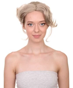 Women Short HPO Fancy Updo Bun Doctor of Wildlife in the Amazon Forest Wig, - Picture 1 of 9