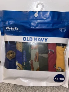 NEW Old Navy Boys XL Briefs 7 PACK Underwear Camo Forrest Animal Outdoor Bear - Picture 1 of 2