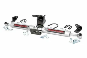 Rough Country Dual N3 Steering Stabilizer for Jeep Wrangler JL 18+ Gladiator JT - Foto 1 di 6