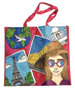 NEU TJMaxx World Reise Fashionista Einkaufstasche wiederverwendbare Tragetasche - Bild 1 von 2